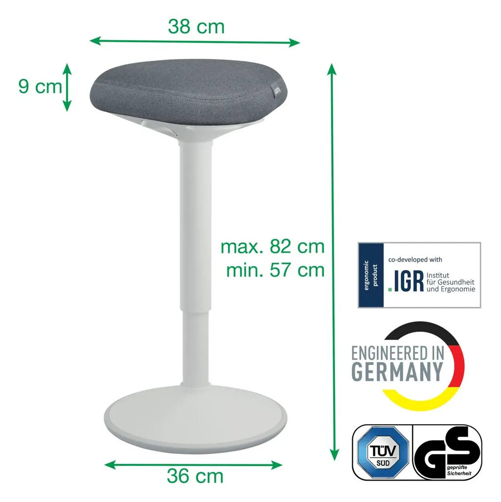 Leitz Ergo Active Standing Stool with Comfort Seat, view 14