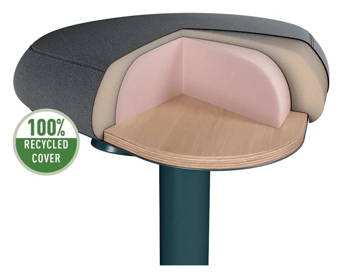 Leitz Ergo Active Standing Stool with Comfort Seat, view 2
