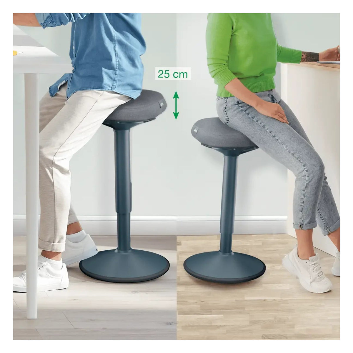 Leitz Ergo Active Standing Stool with Comfort Seat, view 3