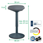 Leitz Ergo Active Standing Stool with Comfort Seat, view 5