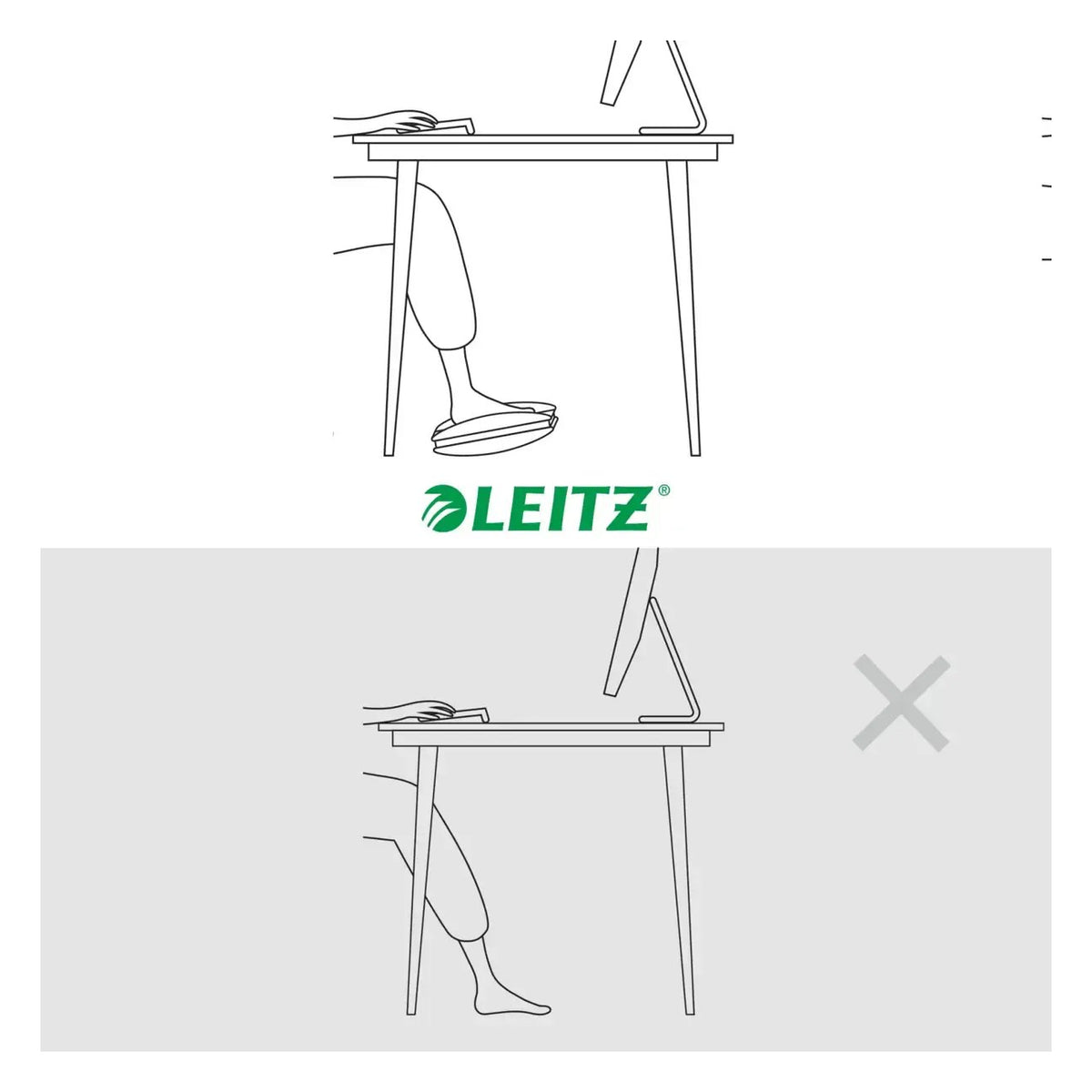 Leitz Ergo Adjustable Computer Foot Rest, view 4
