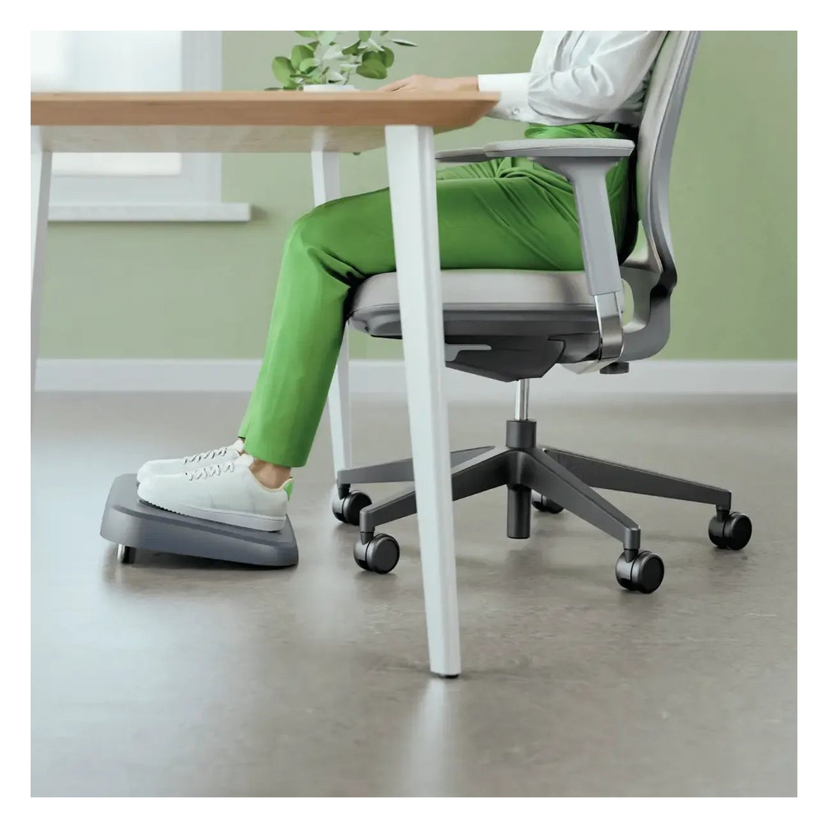 Leitz Ergo Adjustable Desk Foot Rest, 80% Recycled Plastic, view 2