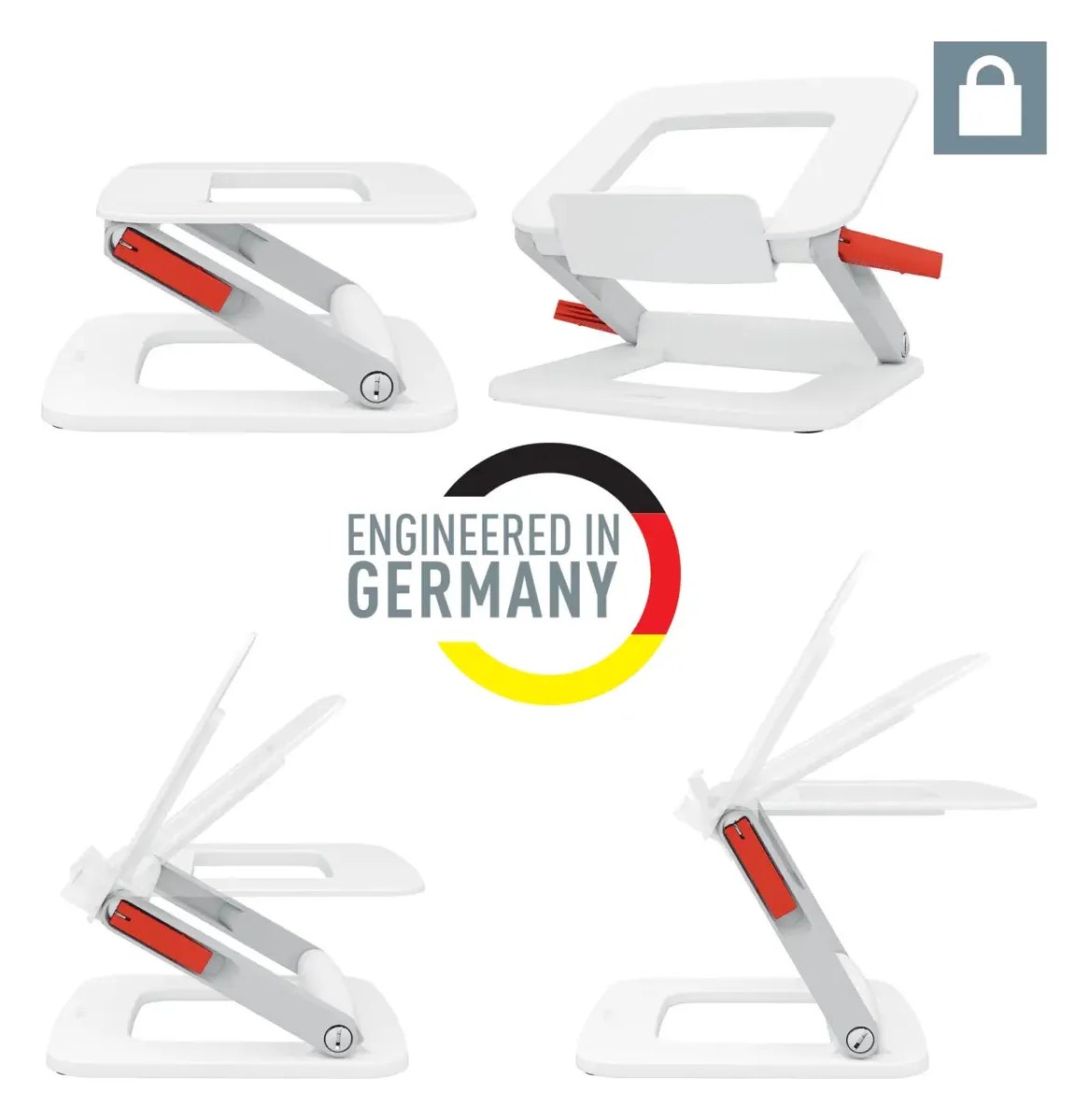 Leitz Ergo Adjustable Multi-Angle Laptop Stand, 63% Recycled Plastic, view 3