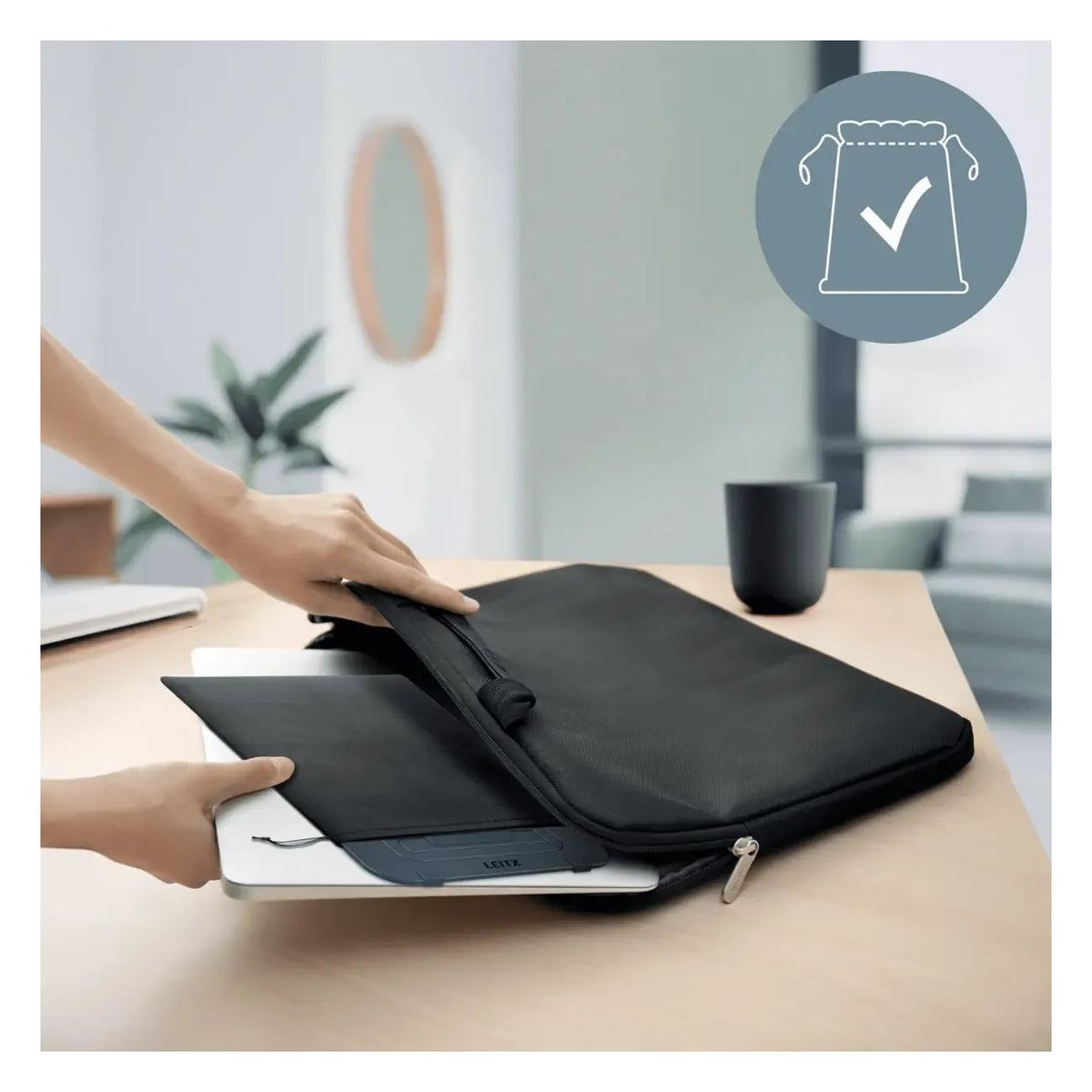 Leitz Ergo Aluminium Ultra-Flat Adjustable Laptop Stand, view 4