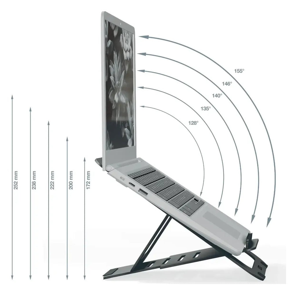 Leitz Ergo Aluminium Ultra-Flat Adjustable Laptop Stand, view 7
