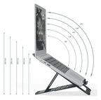 Leitz Ergo Aluminium Ultra-Flat Adjustable Laptop Stand, view 7