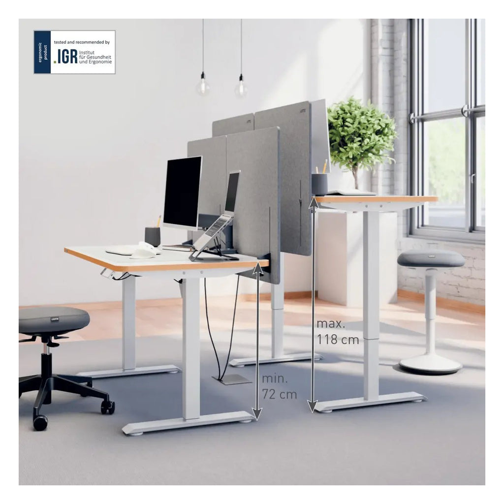Leitz Ergo Compact Electric Sit Standing Desk with Stand-Up Reminder 120 x 70cm, view 2