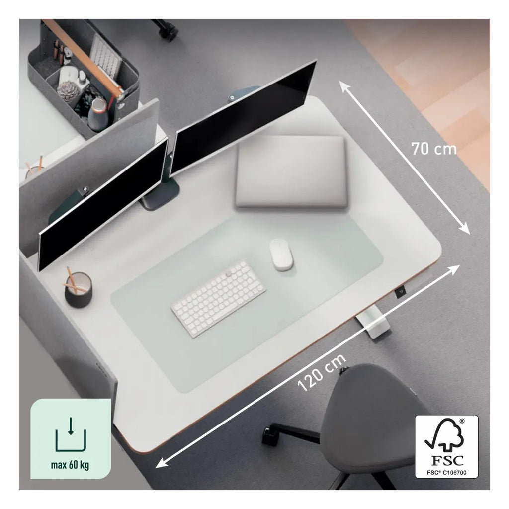 Leitz Ergo Compact Electric Sit Standing Desk with Stand-Up Reminder 120 x 70cm, view 3