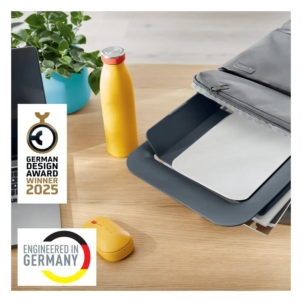 Leitz Ergo Cosy Adjustable Laptop Stand, 80% Recycled Plastic, view 16