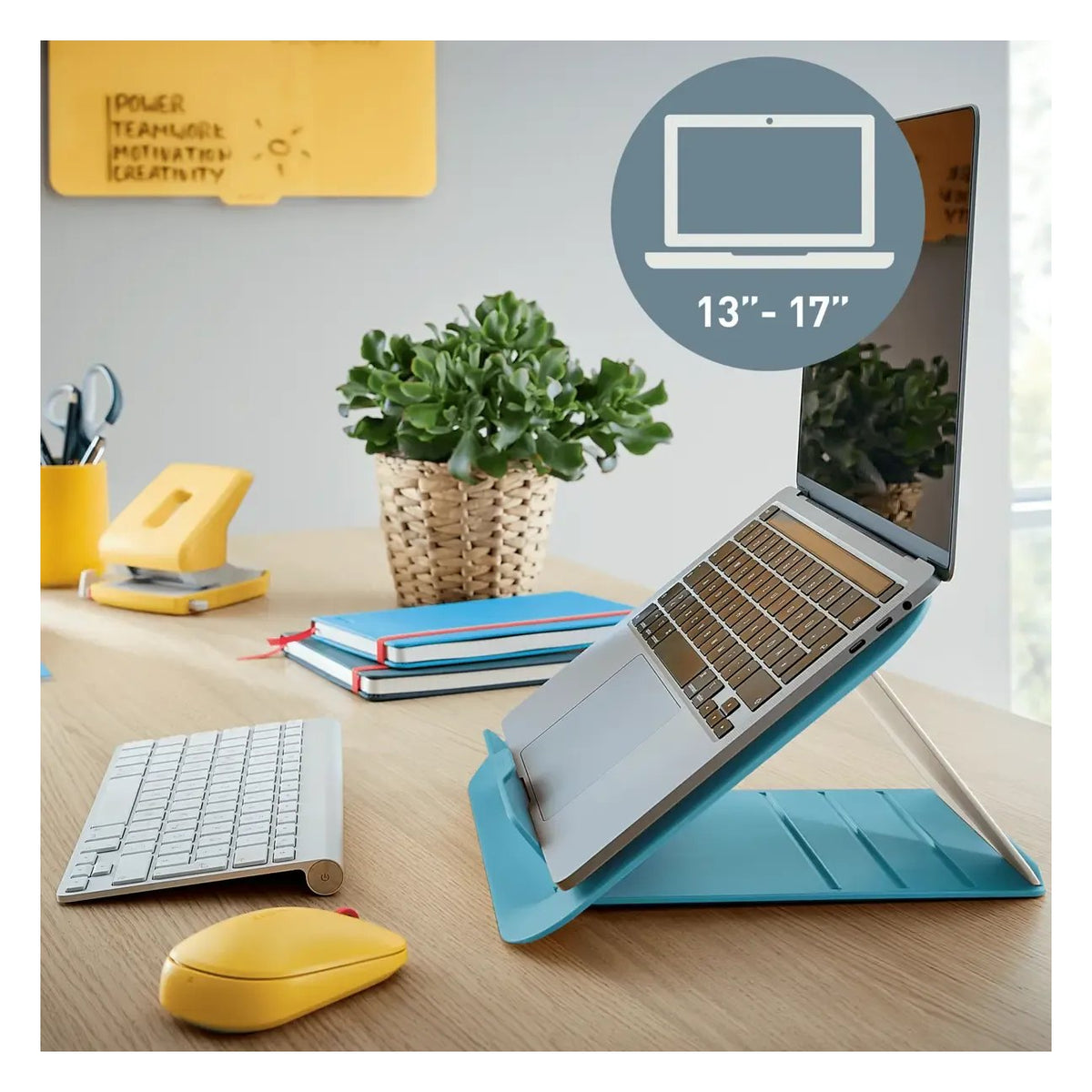 Leitz Ergo Cosy Adjustable Laptop Stand, 80% Recycled Plastic, view 2