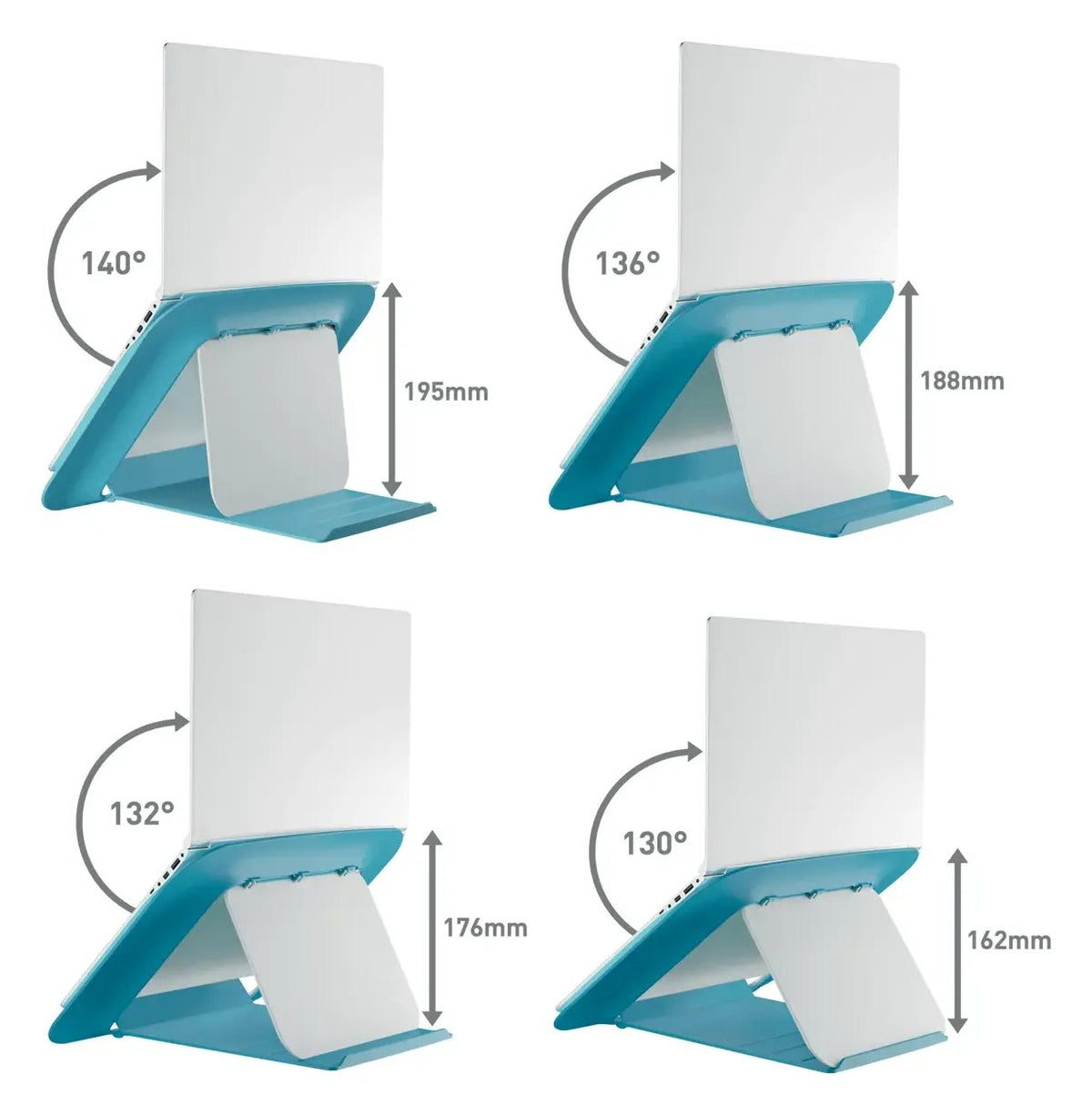 Leitz Ergo Cosy Adjustable Laptop Stand, 80% Recycled Plastic, view 4