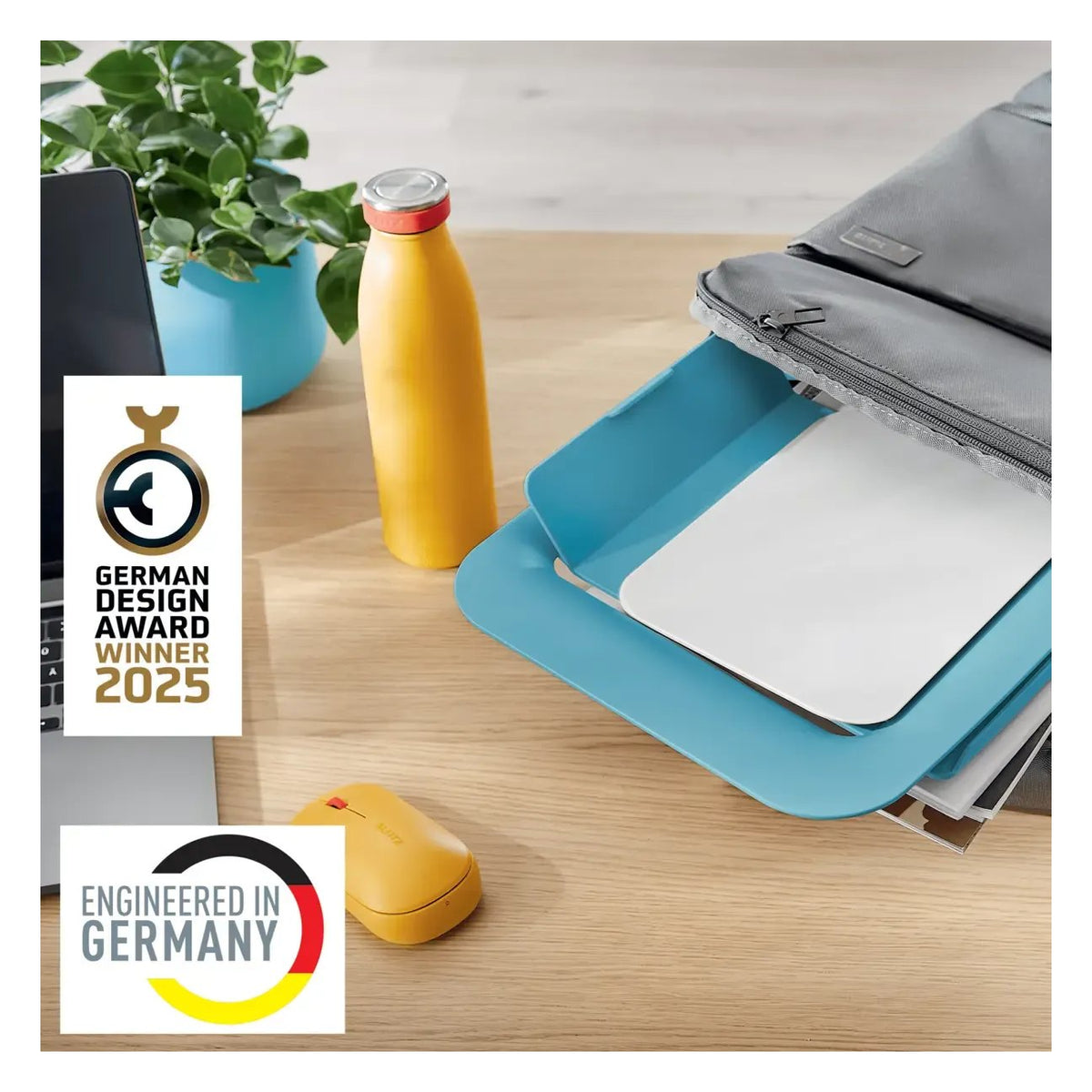 Leitz Ergo Cosy Adjustable Laptop Stand, 80% Recycled Plastic, view 6