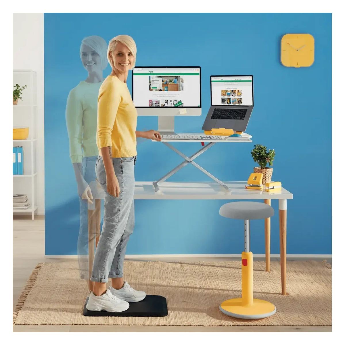 Leitz Ergo Cosy Adjustable Laptop Stand, 80% Recycled Plastic, view 9