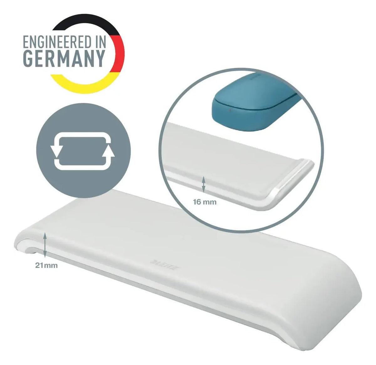 Leitz Ergo Cosy Adjustable Mouse Wrist Rest, view 3