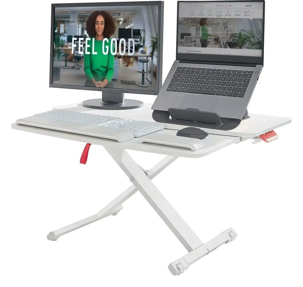 Leitz Ergo Cosy Standing Desk Converter with Sliding Tray