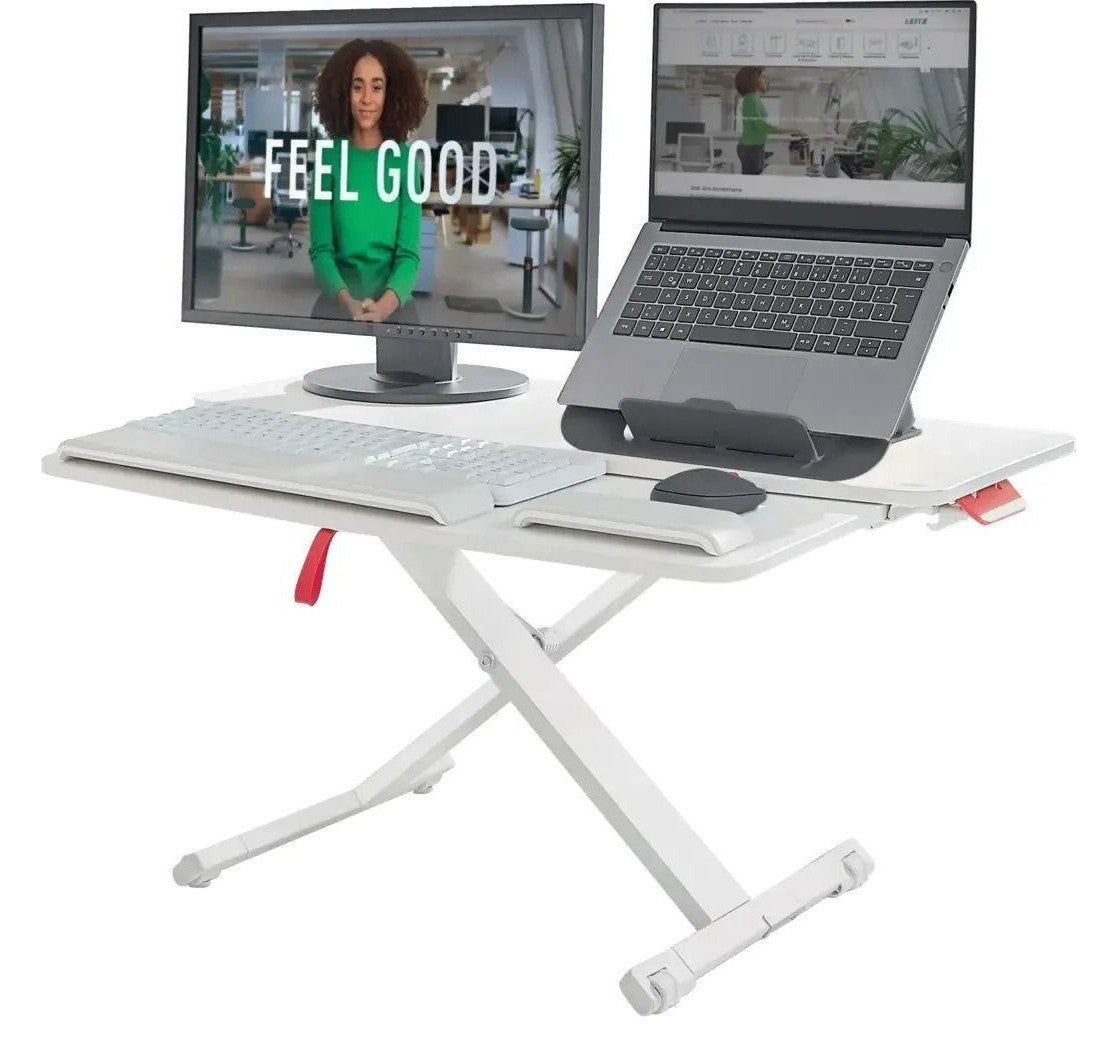 Leitz Ergo Cosy Standing Desk Converter with Sliding Tray