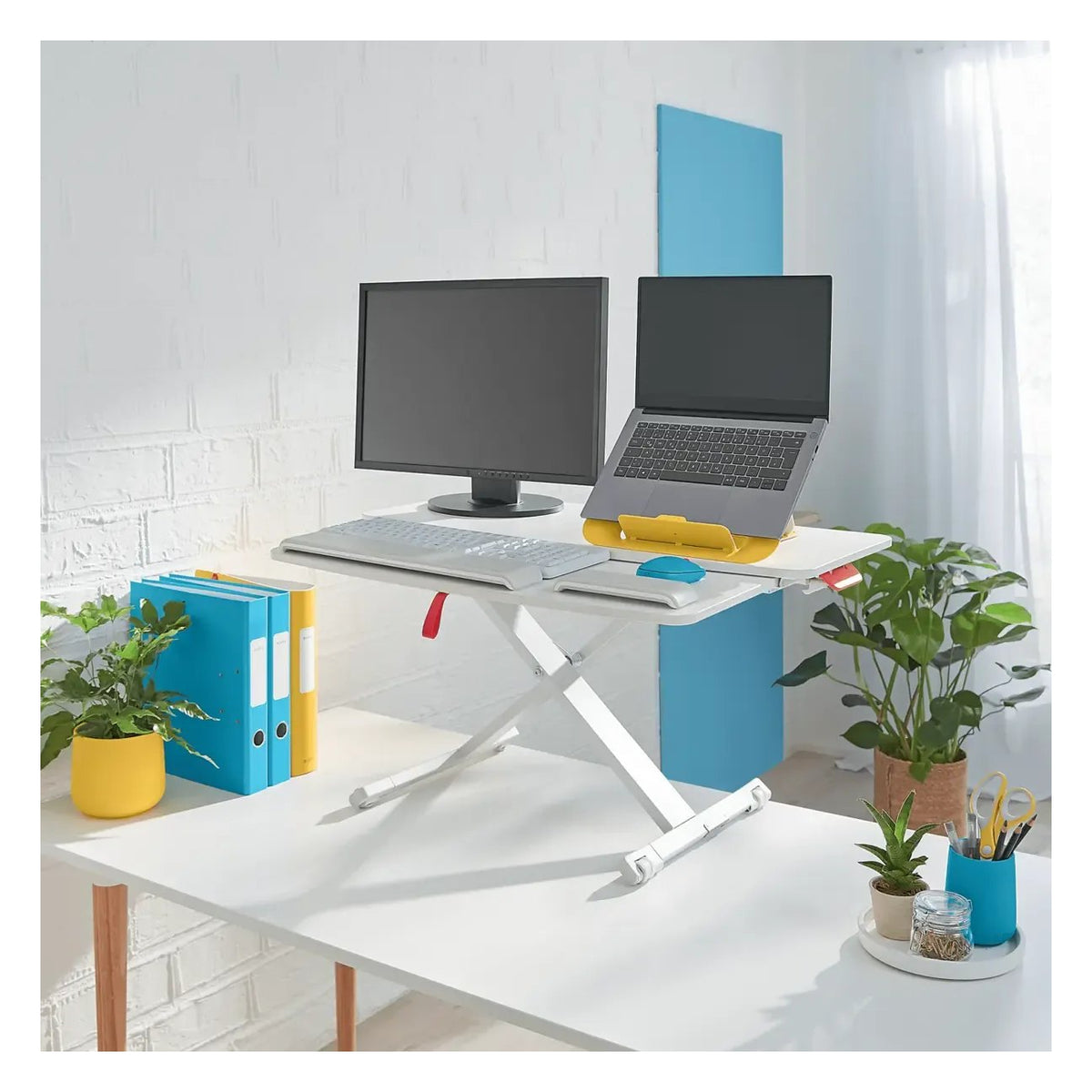 Leitz Ergo Cosy Standing Desk Converter with Sliding Tray, view 2