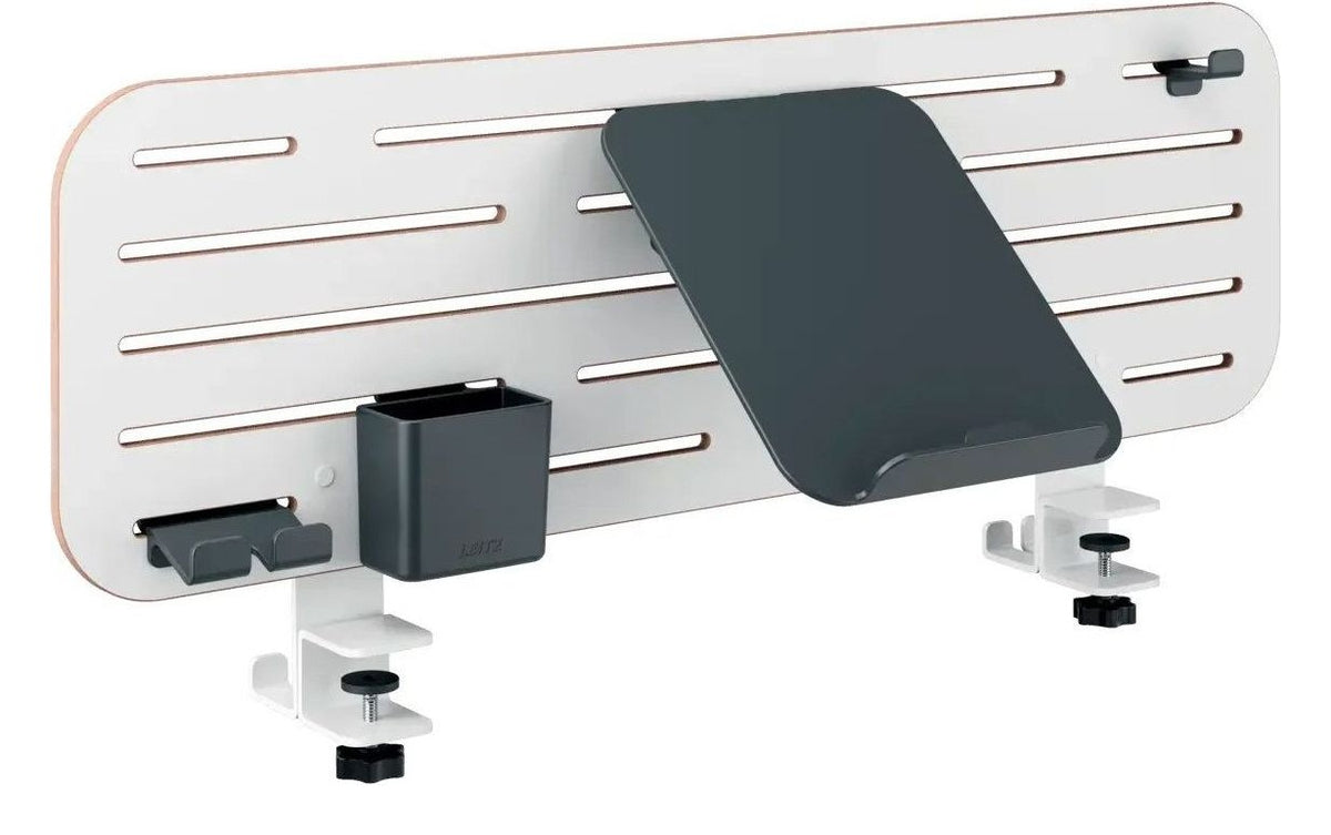 Leitz Ergo Pegboard Desk Organiser with Laptop Holder 80 x 25 Cm