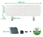 Leitz Ergo Pegboard Desk Organiser with Laptop Holder 80 x 25 Cm, view 5
