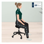 Leitz Ergo Sitting Stool with Wheels and Comfort Seat, view 3