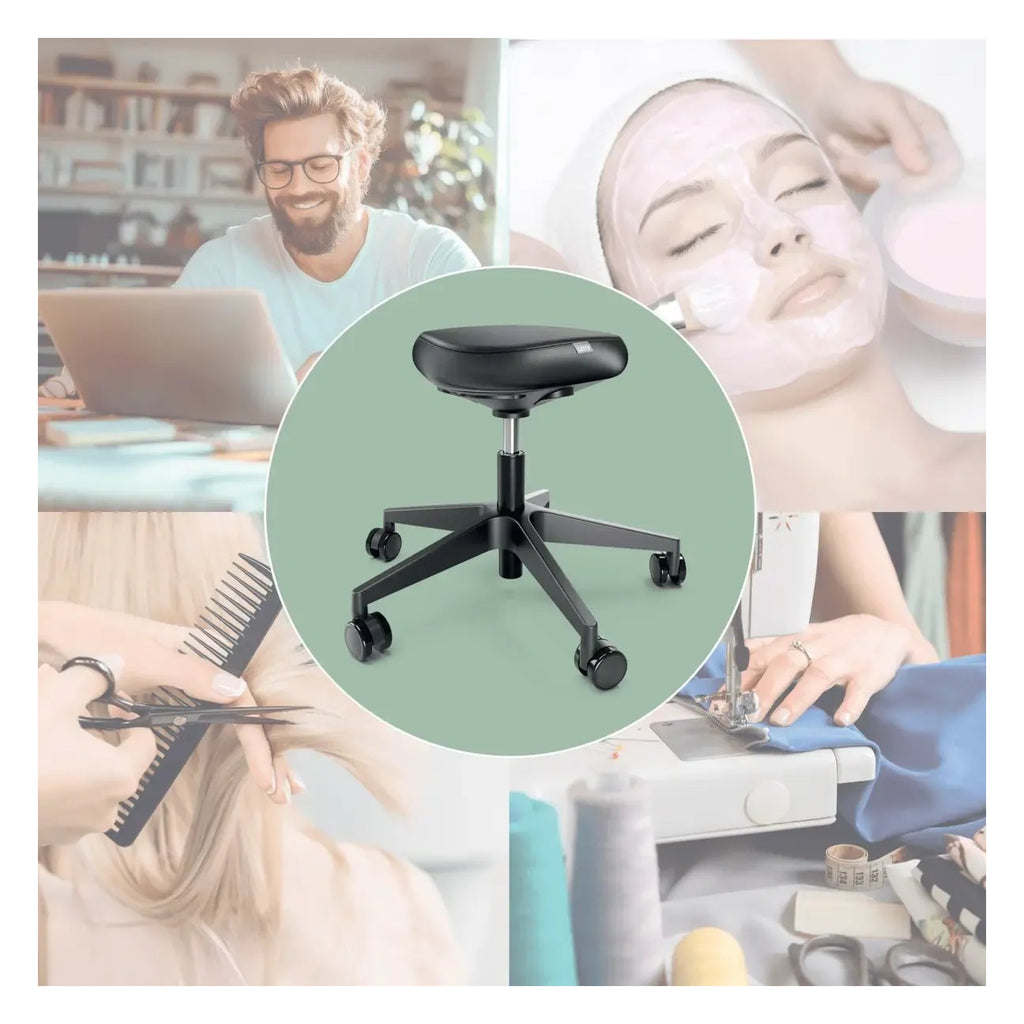 Leitz Ergo Sitting Stool with Wheels and Comfort Seat, view 4