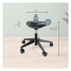 Leitz Ergo Sitting Stool with Wheels and Comfort Seat, view 6