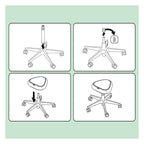 Leitz Ergo Sitting Stool with Wheels and Comfort Seat, view 9