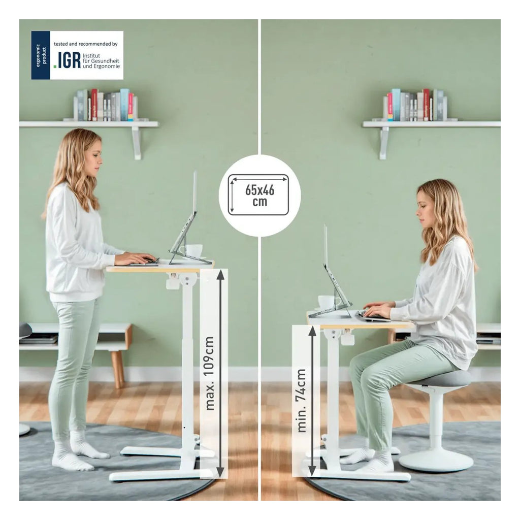 Leitz Ergo Small Foldable Sit Standing Desk, view 2