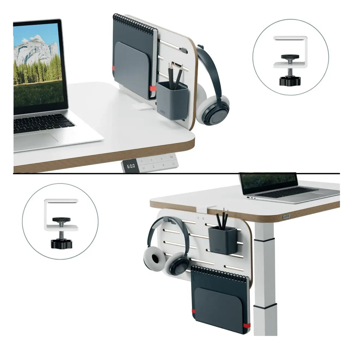 Leitz Ergo Small Pegboard Desk Organiser 42 x 25 Cm, view 4