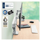 Leitz Ergo Space Saving Dual Monitor Arm, view 11