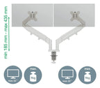 Leitz Ergo Space Saving Dual Monitor Arm, view 13