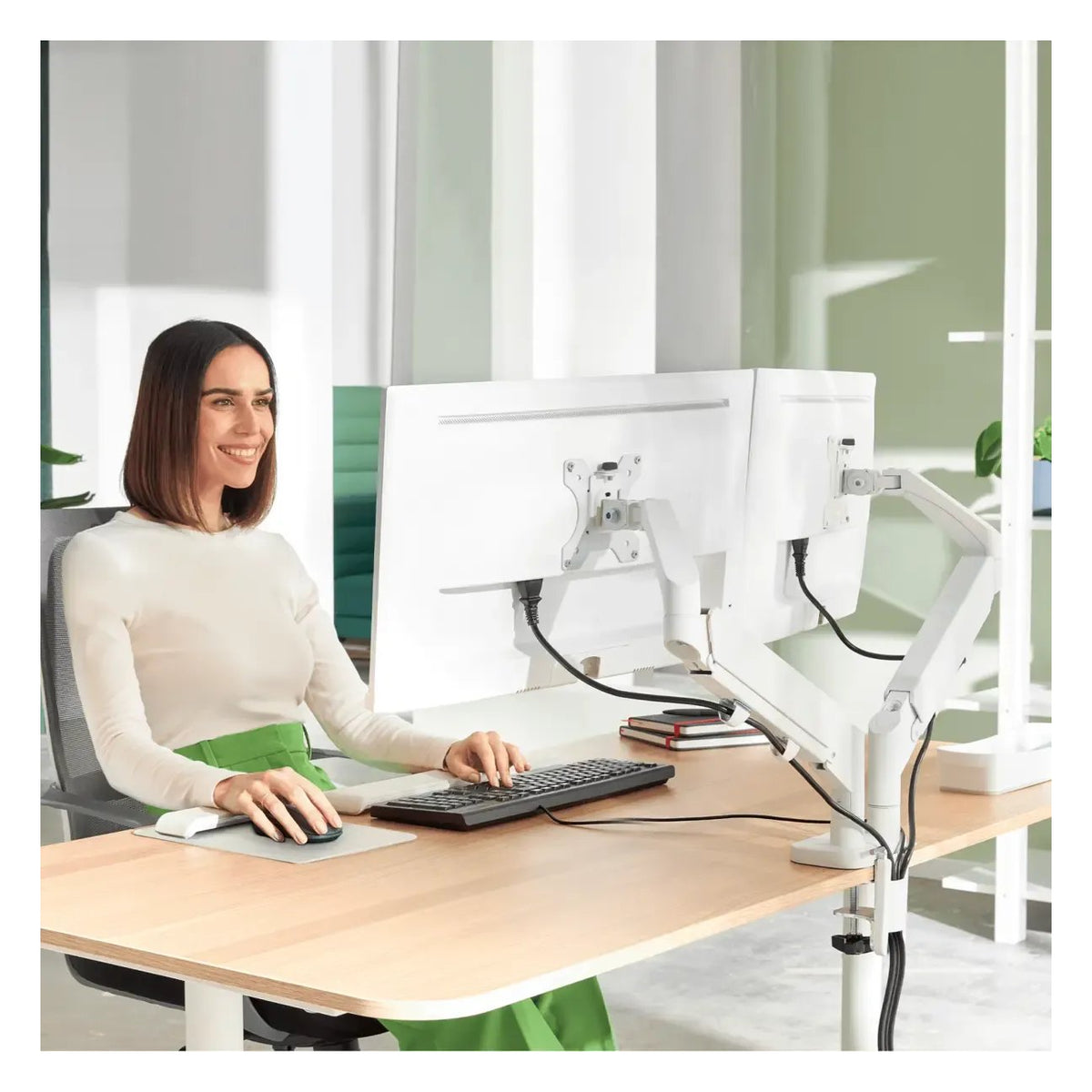 Leitz Ergo Space Saving Dual Monitor Arm, view 17