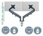 Leitz Ergo Space Saving Dual Monitor Arm, view 5