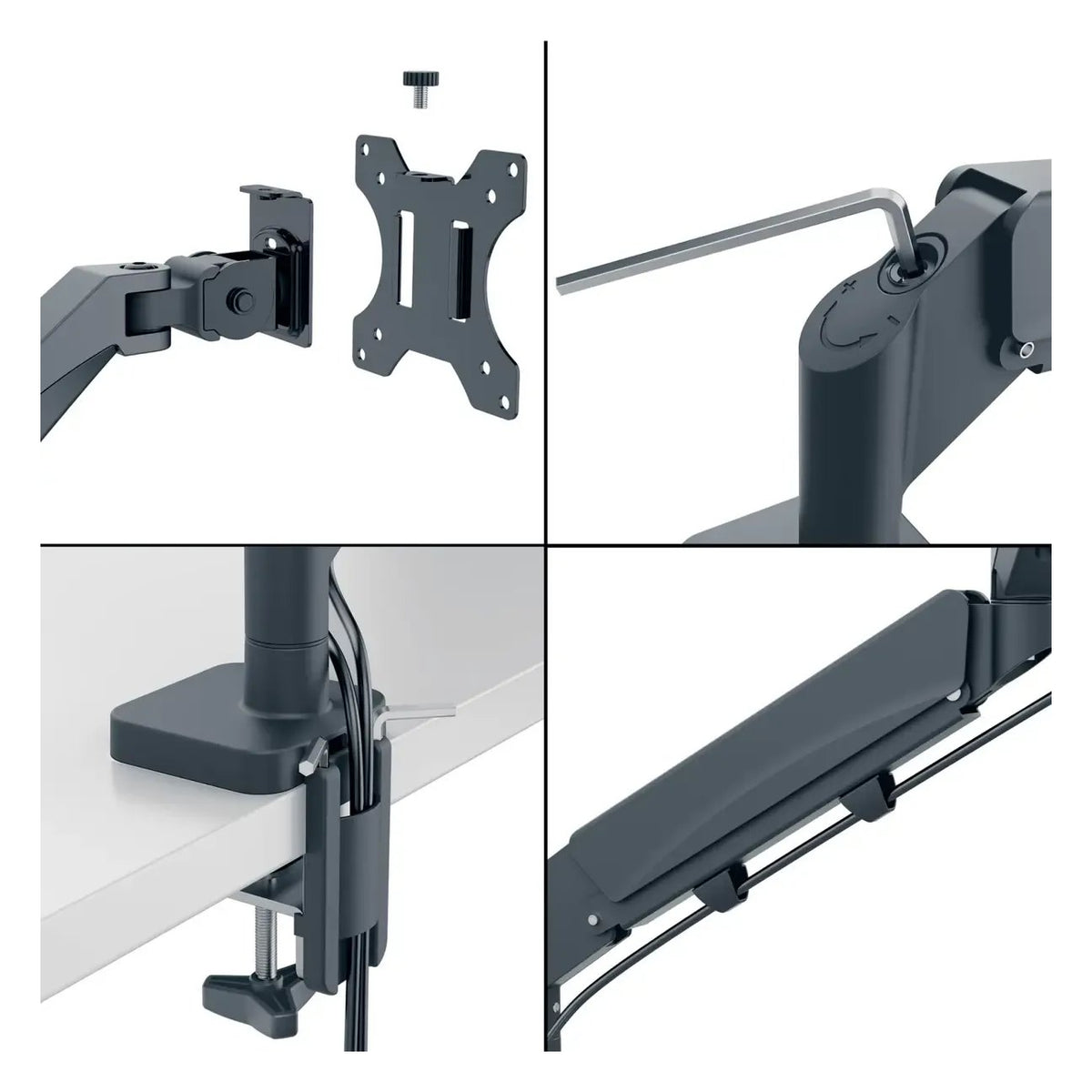 Leitz Ergo Space Saving Dual Monitor Arm, view 6