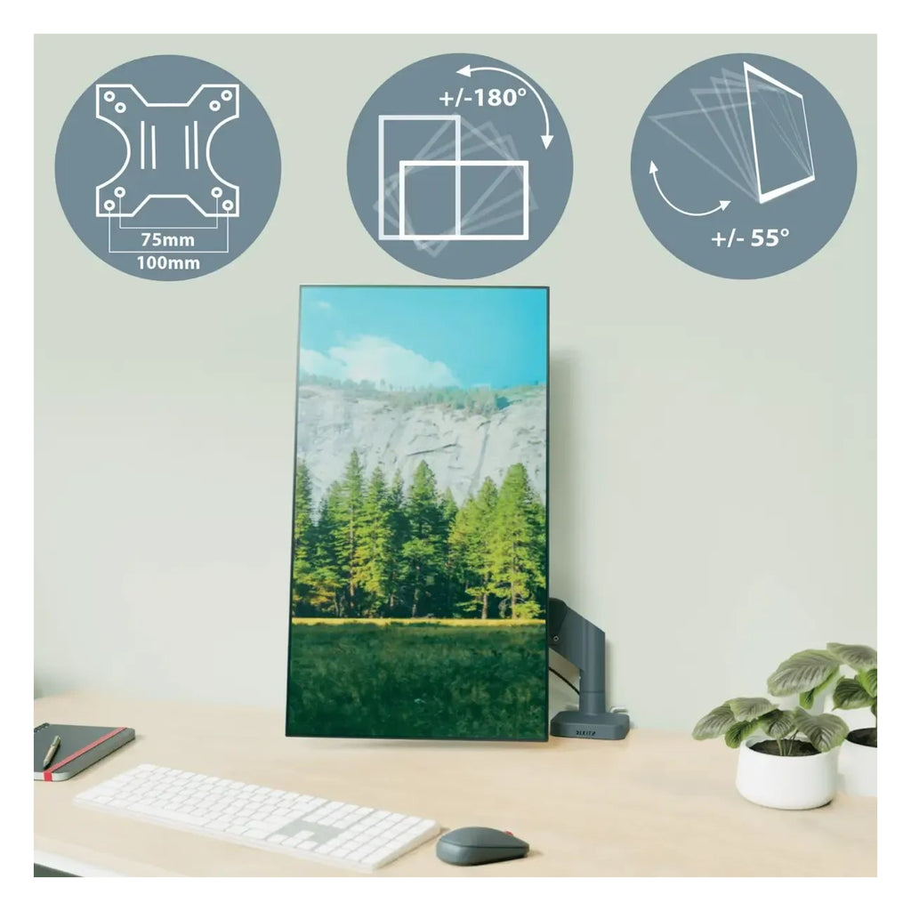 Leitz Ergo Space Saving Dual Monitor Arm, view 7