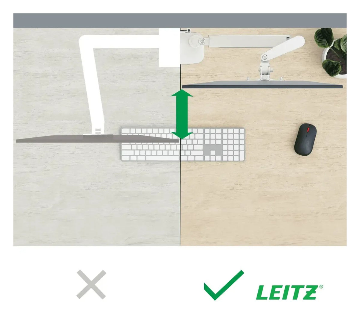Leitz Ergo Space Saving Single Monitor Arm, view 12