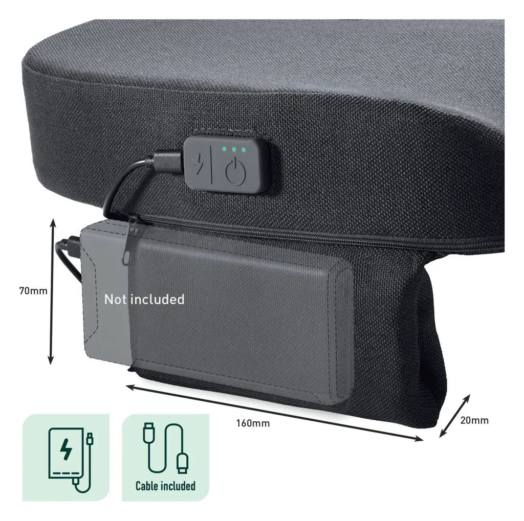 Leitz IComfi Heated Ergonomic Seat Cushion, view 6