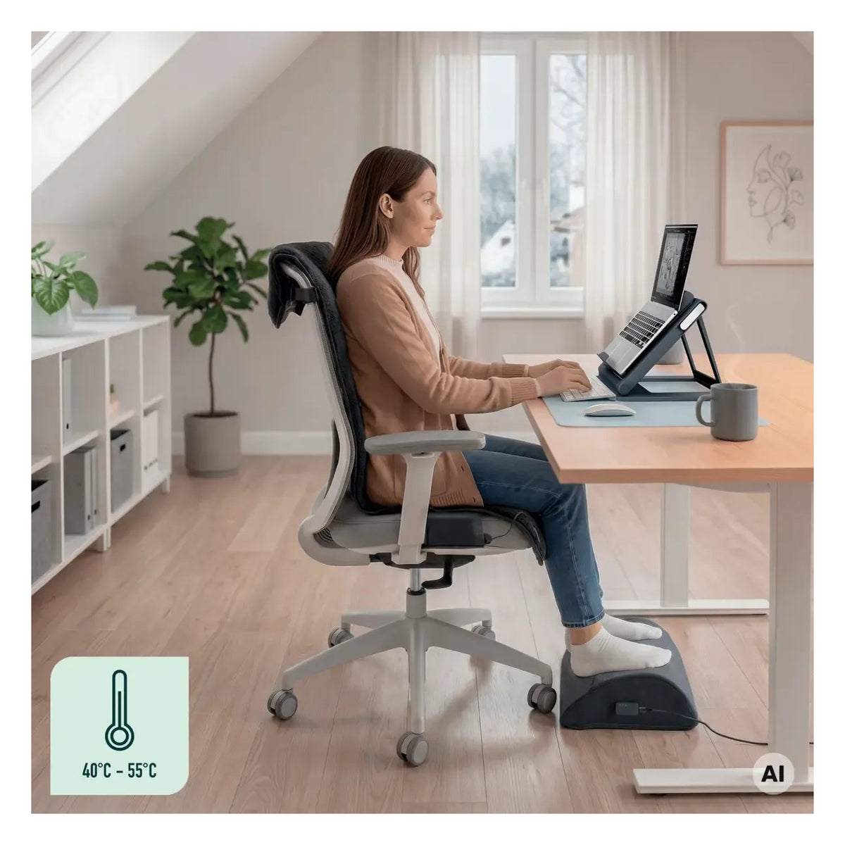 Leitz IComfi Heated Footrest, view 2