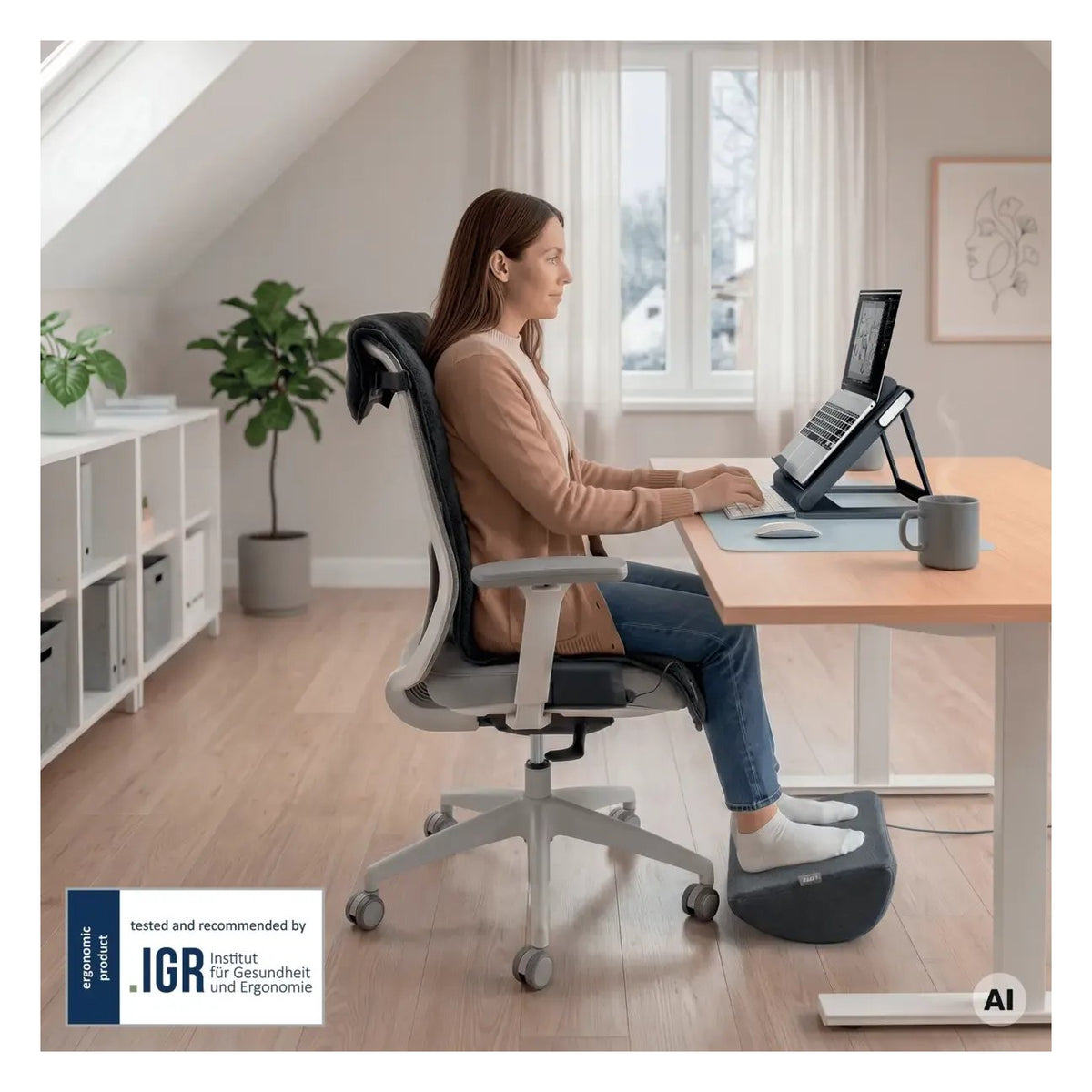 Leitz IComfi Heated Footrest, view 5