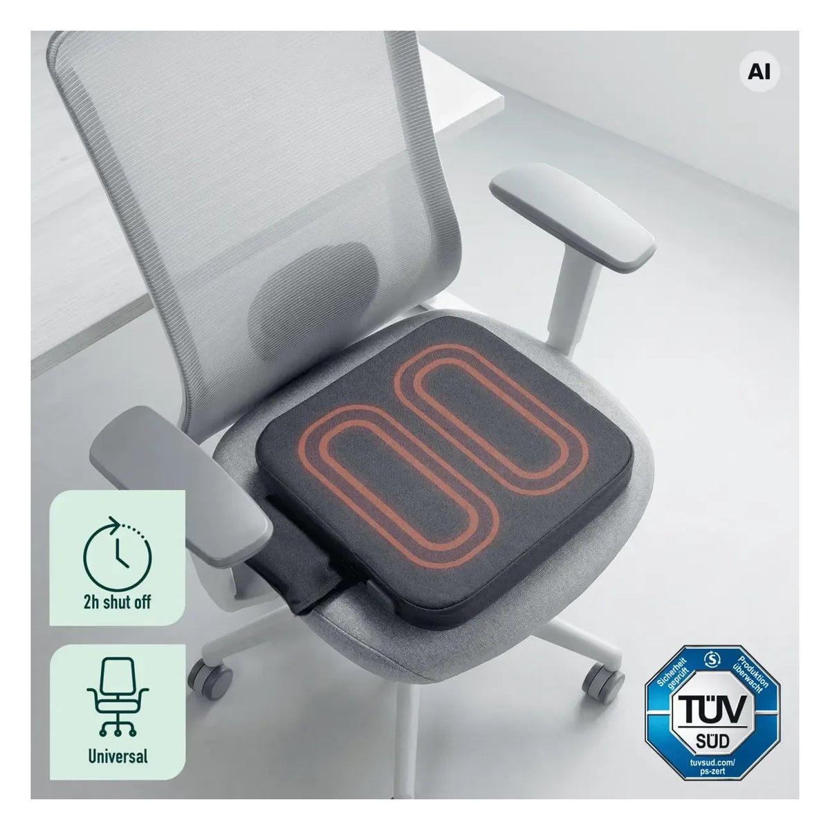 Leitz IComfi Heated Seat Cushion, view 3