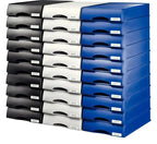 Leitz Plus Letter Tray Drawer Unit, Black, view 3