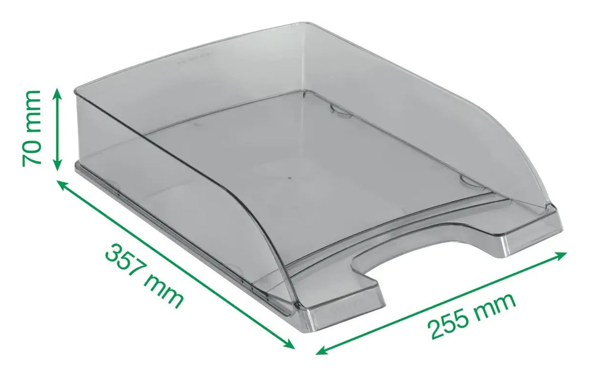 Leitz Plus Letter Tray, Transparent, view 5