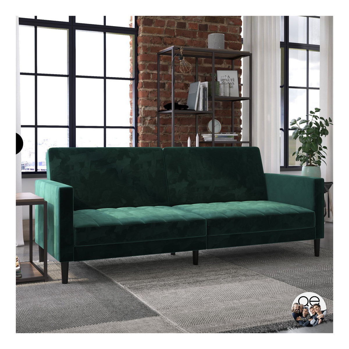 Liam Futon Velvet, view 2