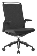 Libra High Back Fabric Manager Chair in black