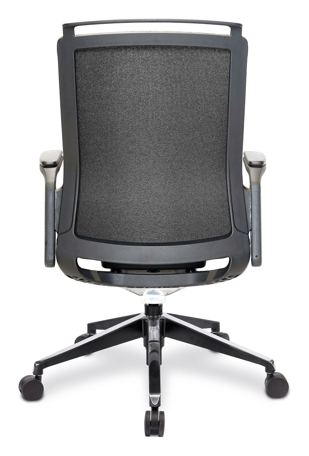 Libra High Back Fabric Manager Chair in black, view 4