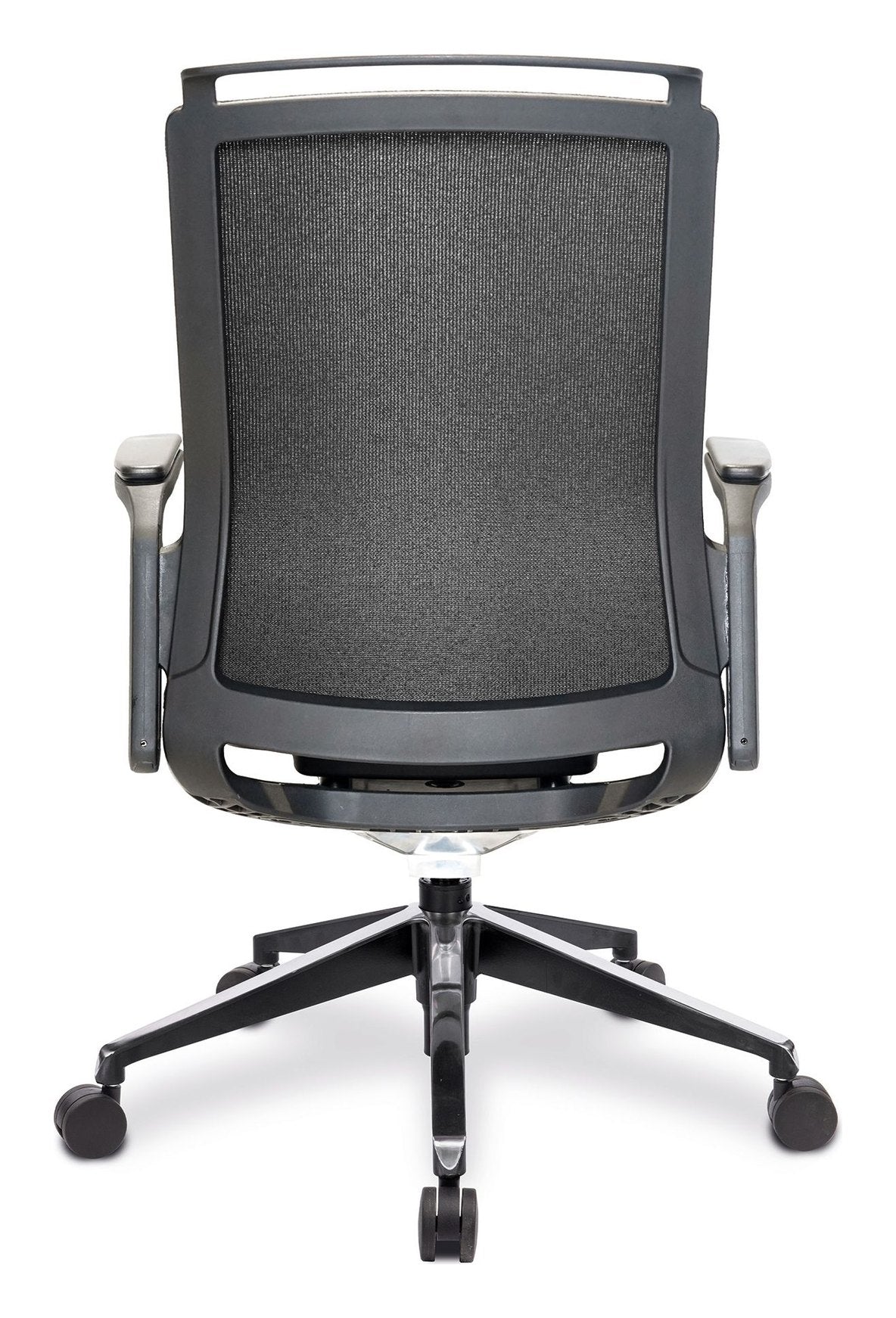 Libra High Back Fabric Manager Chair in black, view 4