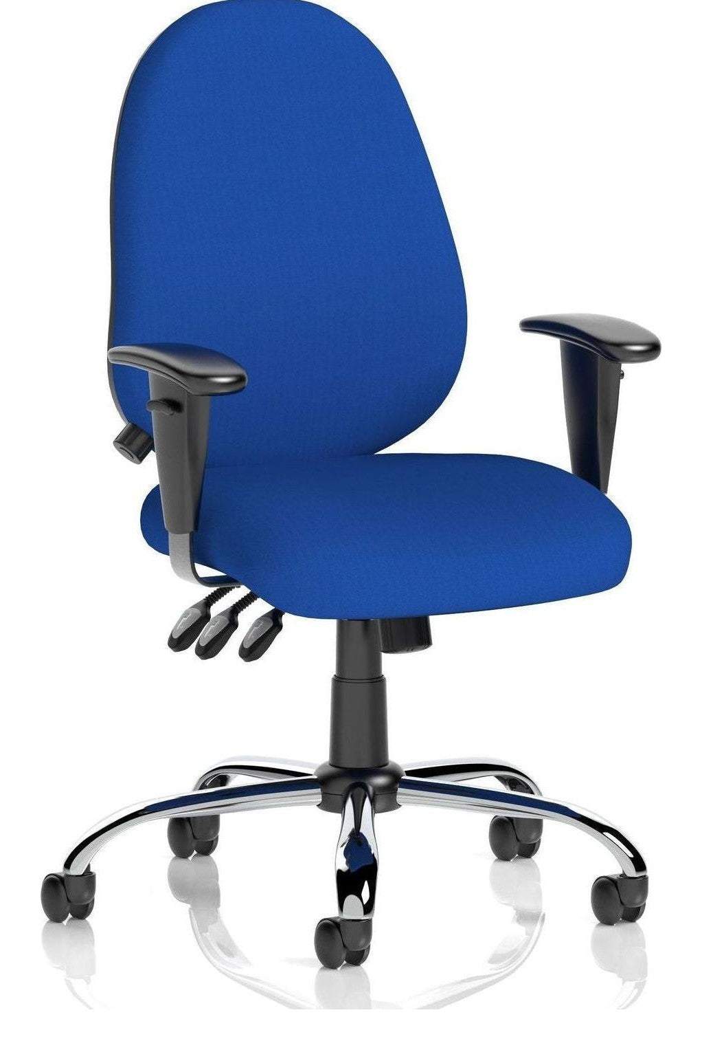 Lisbon Bespoke Medium Back Task Operator Chair, blue