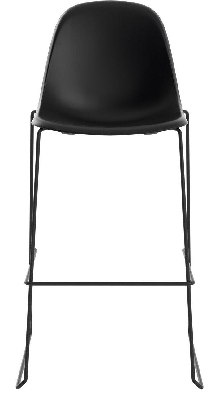 Lizzie High Stool in black from the front