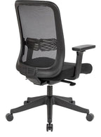 Lotus Ergonomic Mesh Chair in black from the back