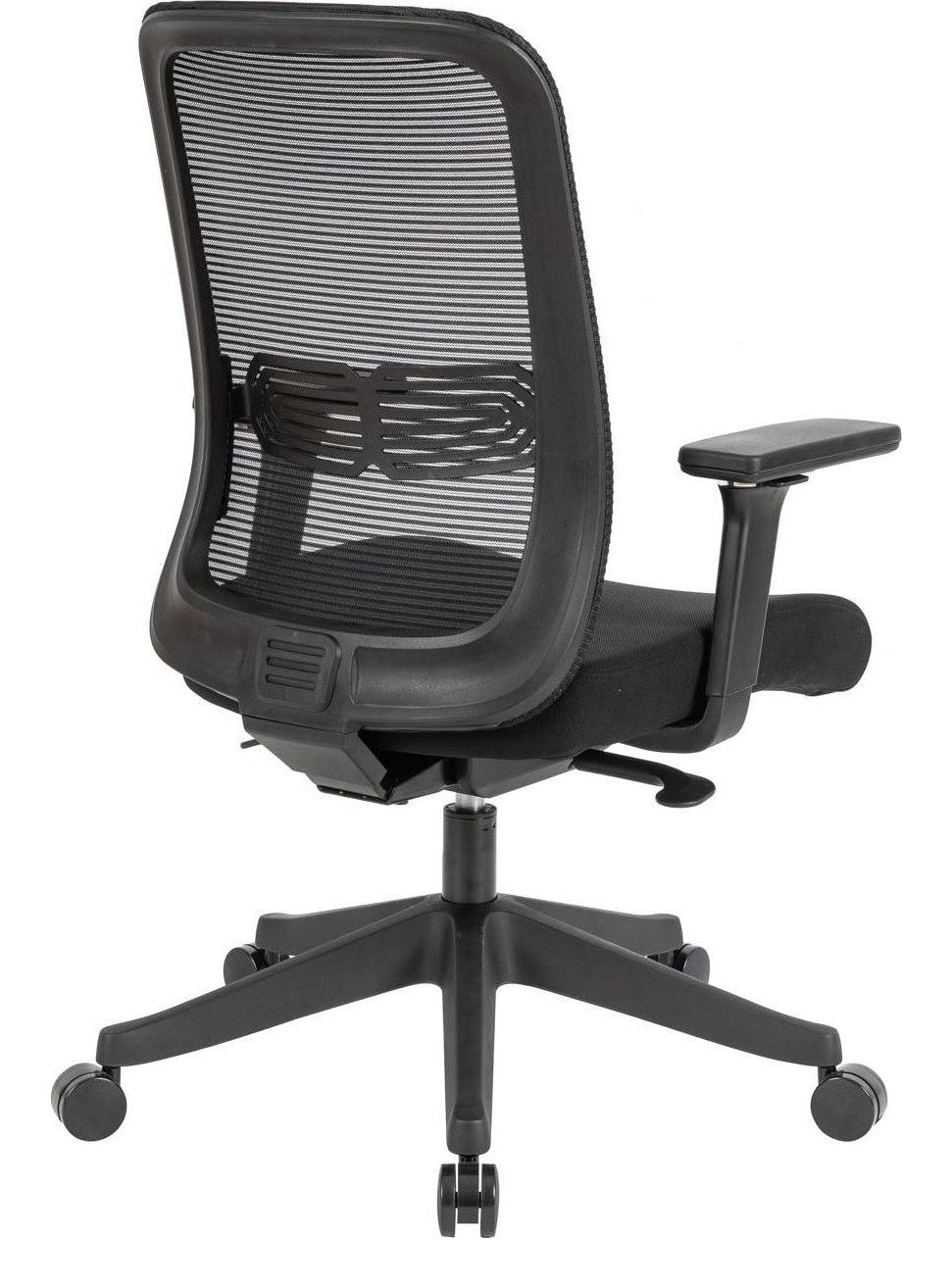 Lotus Ergonomic Mesh Chair in black from the back